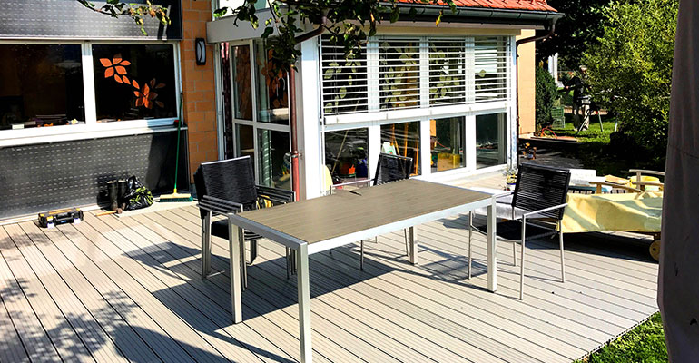 Una variedad personalizada de diseño de tableros para terrazas al aire libre | Material WPC
